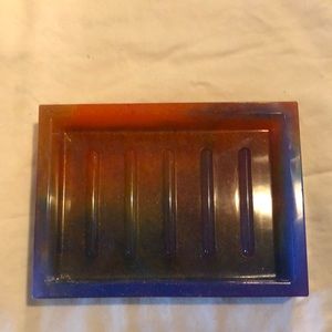 Soap, dish, rainbow rectangle